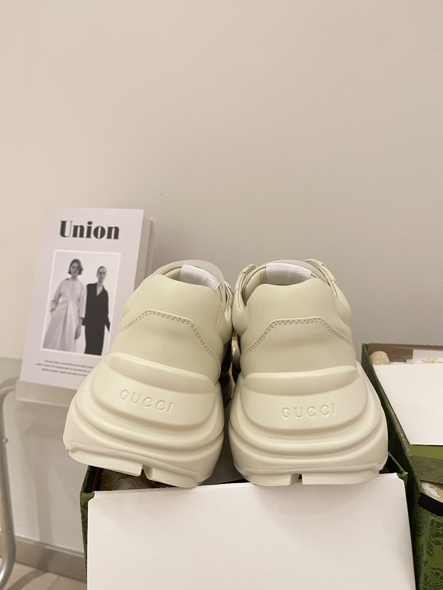 Gucci Calfskin Leather Sneakers