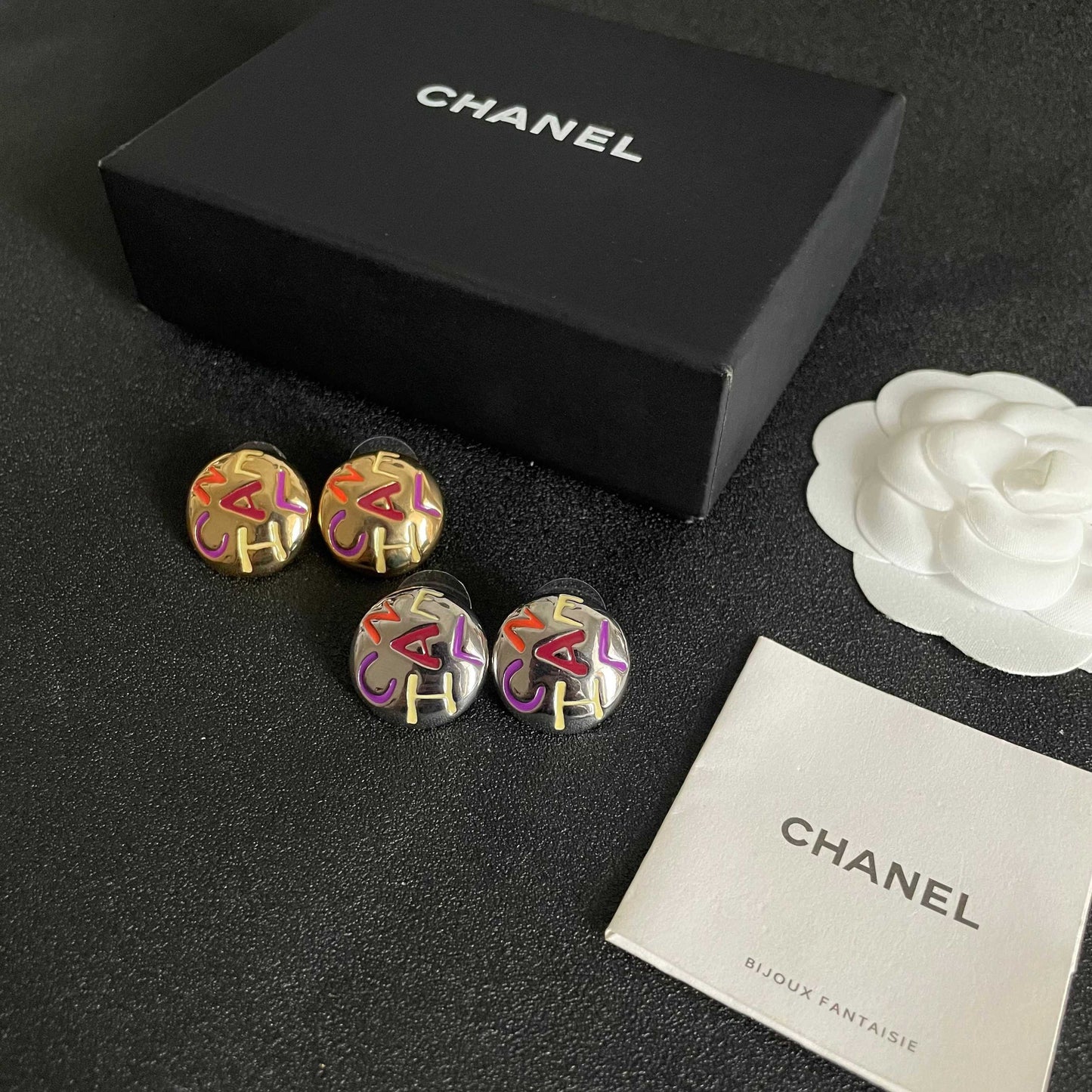 Chanel Logo Earrings