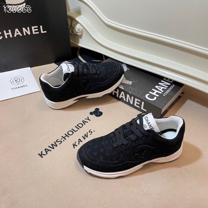 Chanel Leather Logo Shoes