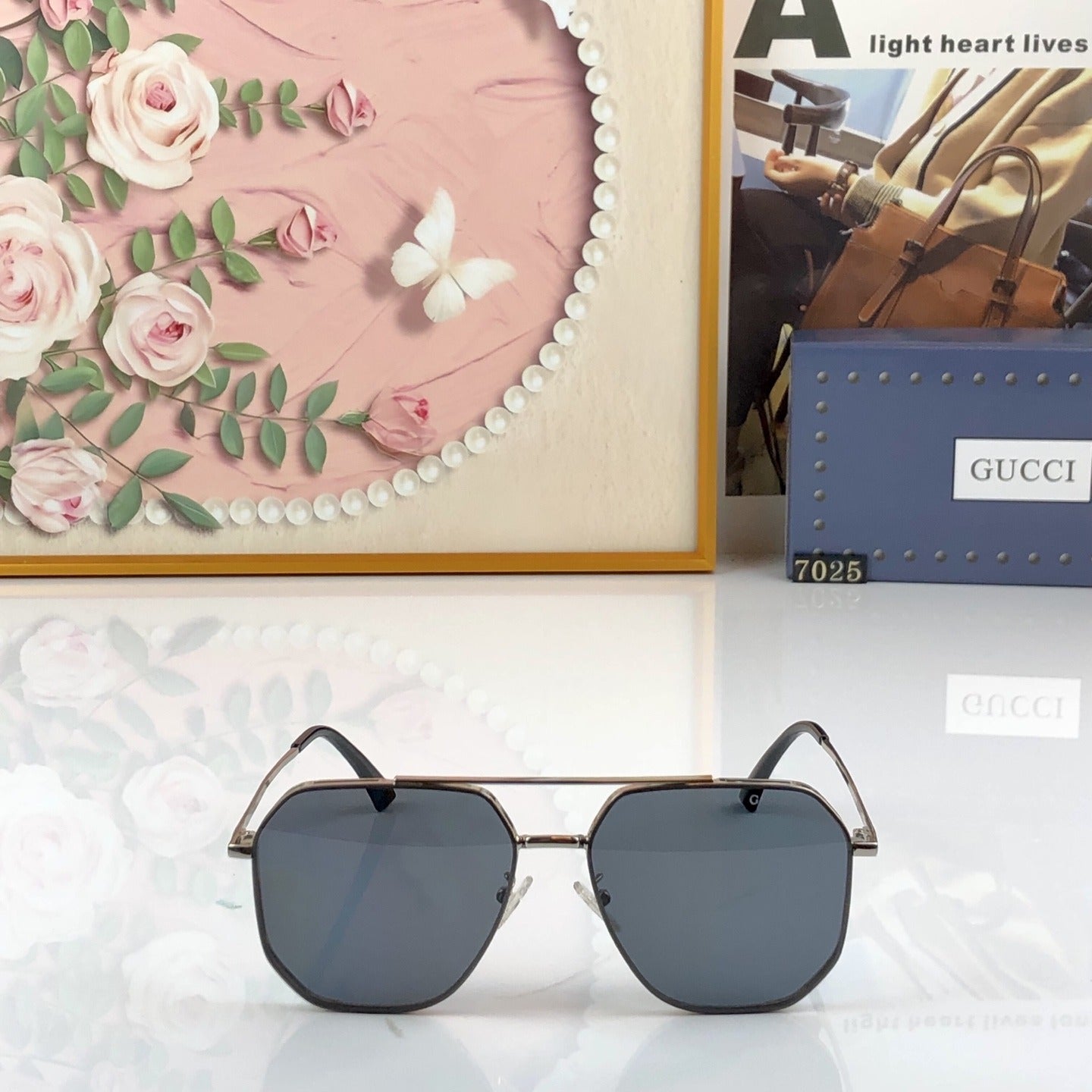 Gucci Nylon Vintage-Finish Sunglasses