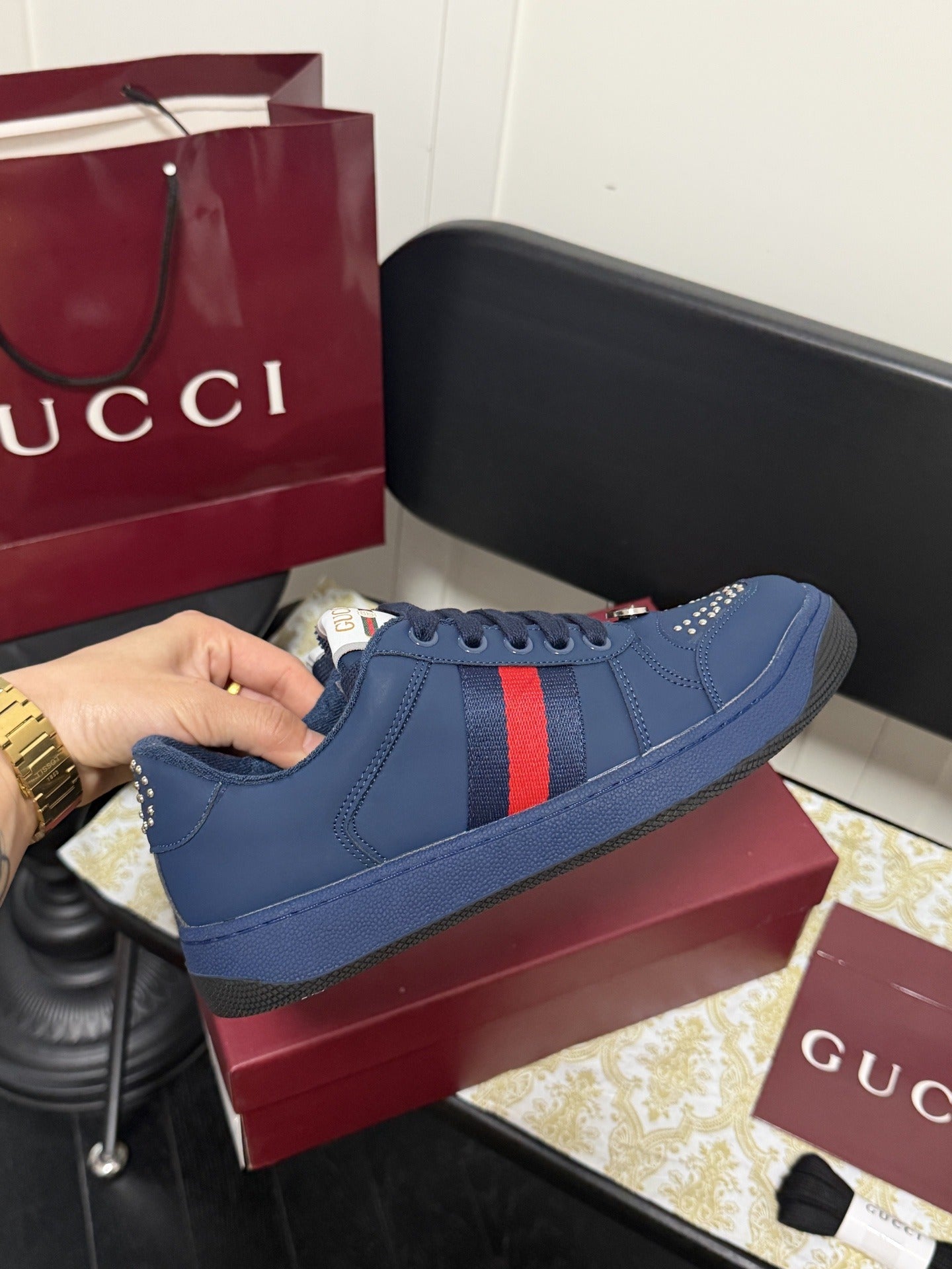 Gucci Crystal Sneakers