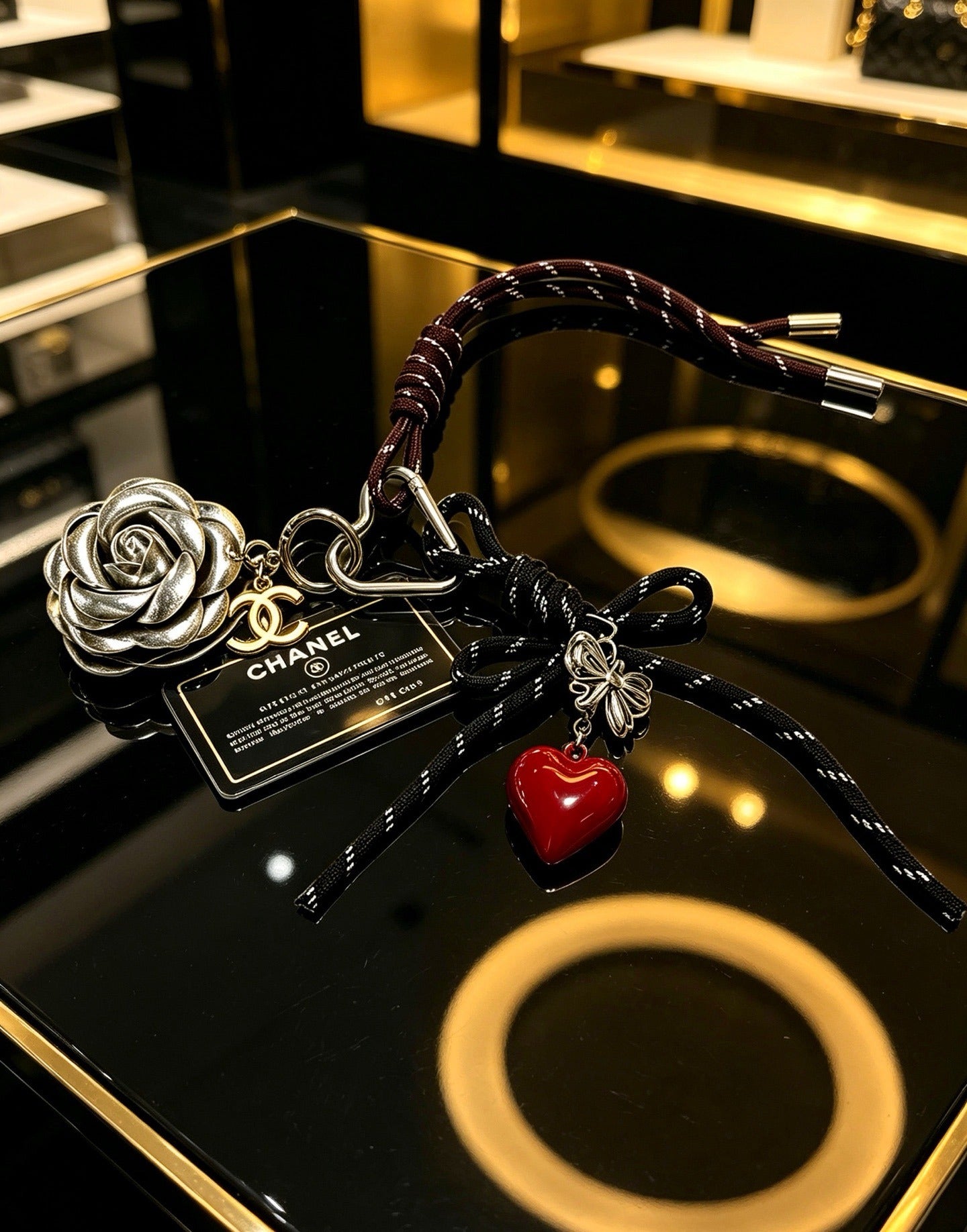 Chanel Vintage-Finish Keychain