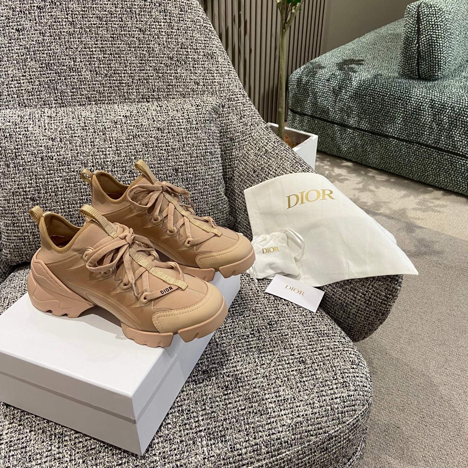 Dior Leather Logo Sneakers