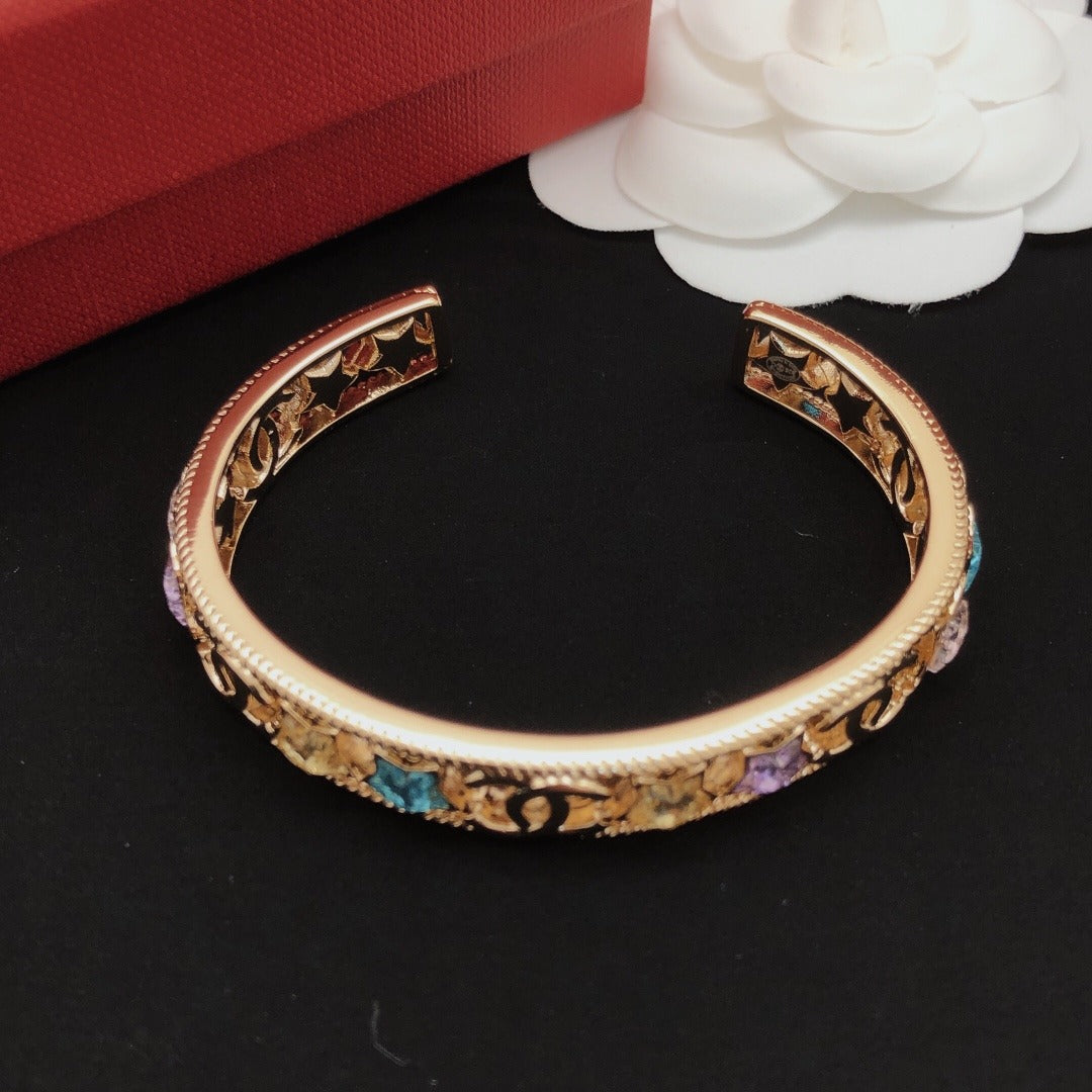 Chanel Brass Star Bracelet