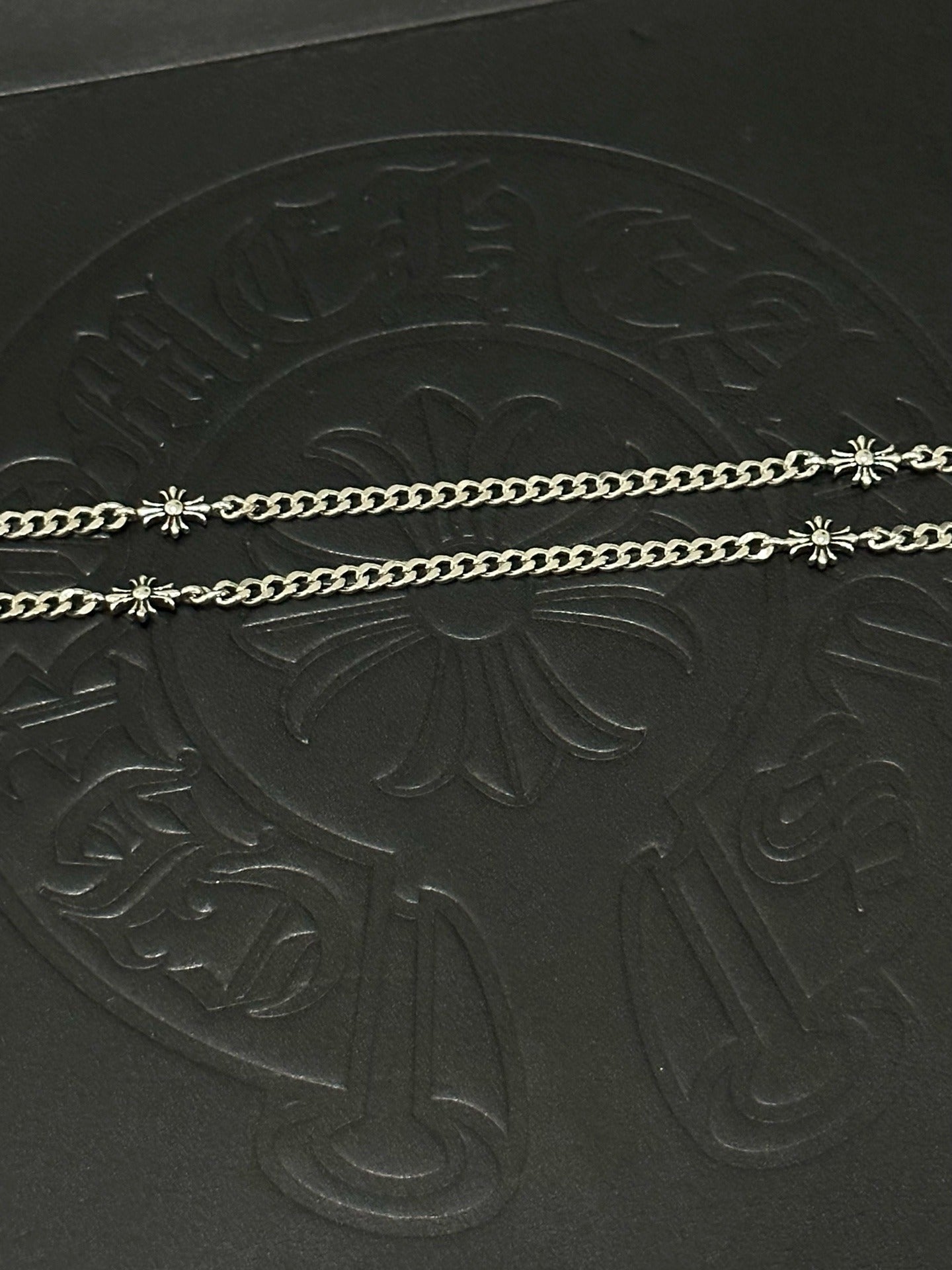 Chrome Hearts Sterling Silver Cross Necklace