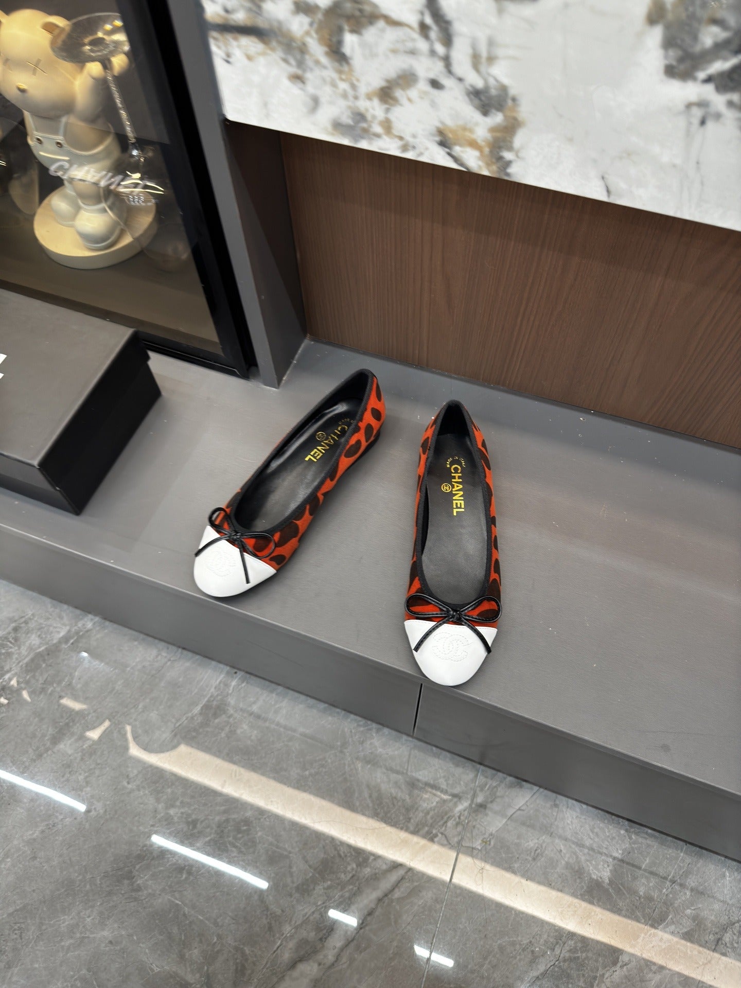 Chanel Lambskin Leather Bow Shoes