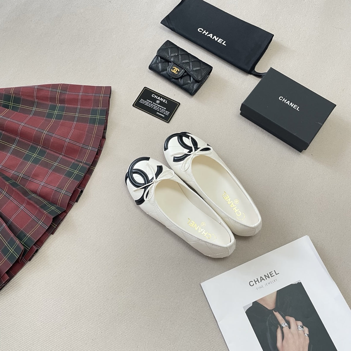 Chanel Leather Ballet Flats