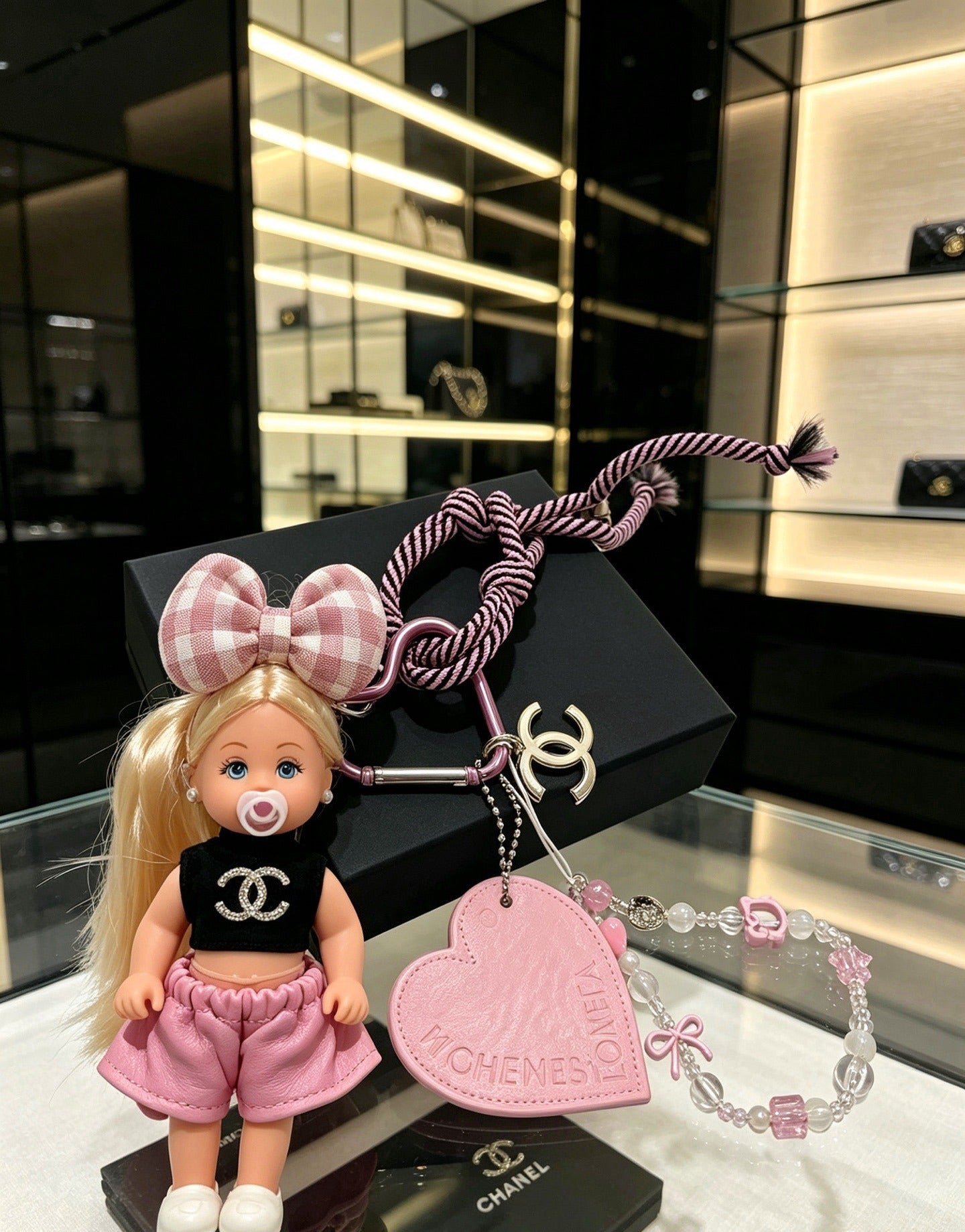 Chanel Vintage-Finish Keychain