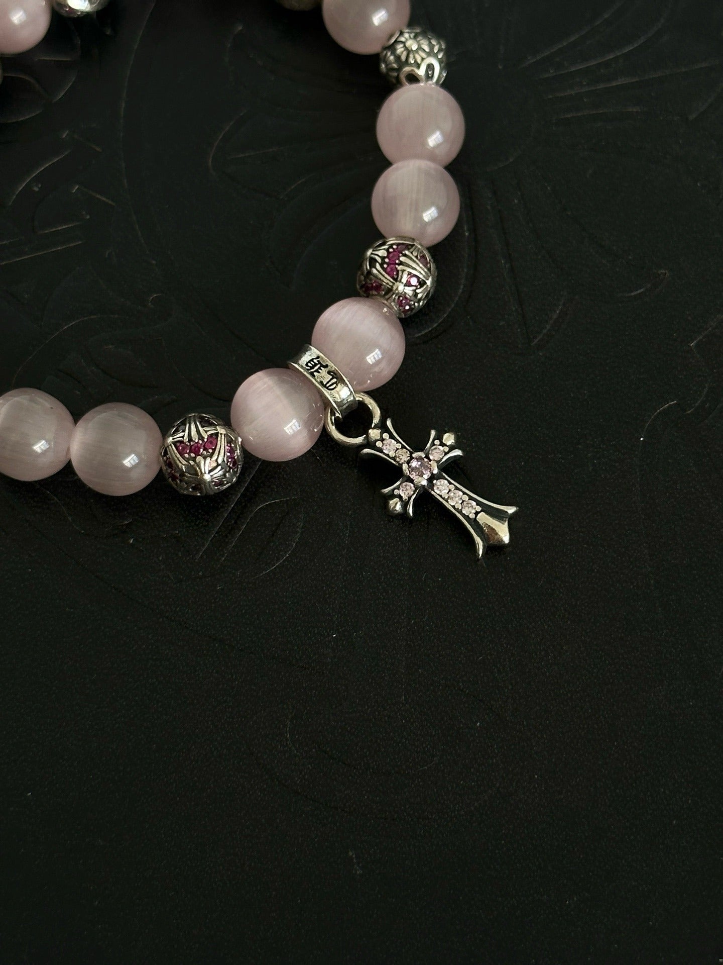 Chrome Hearts Sterling Silver Cross Bracelet