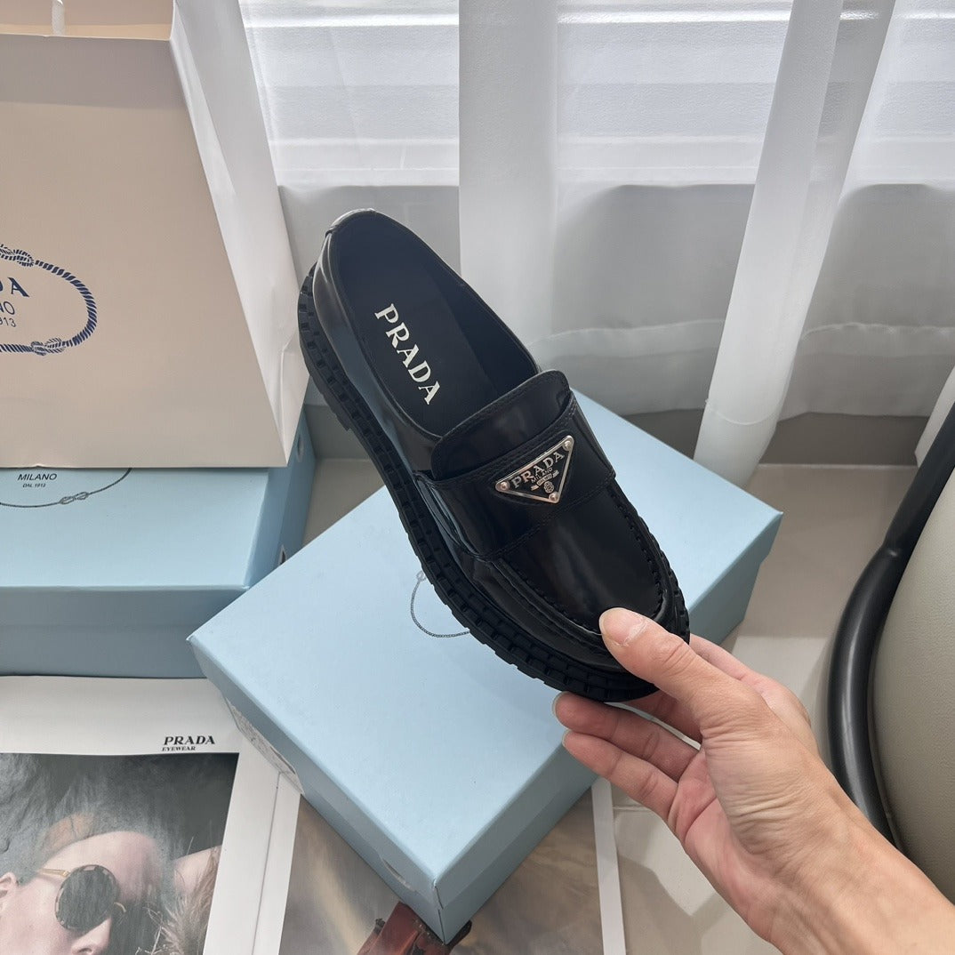 Prada Lambskin Leather Dress Shoes