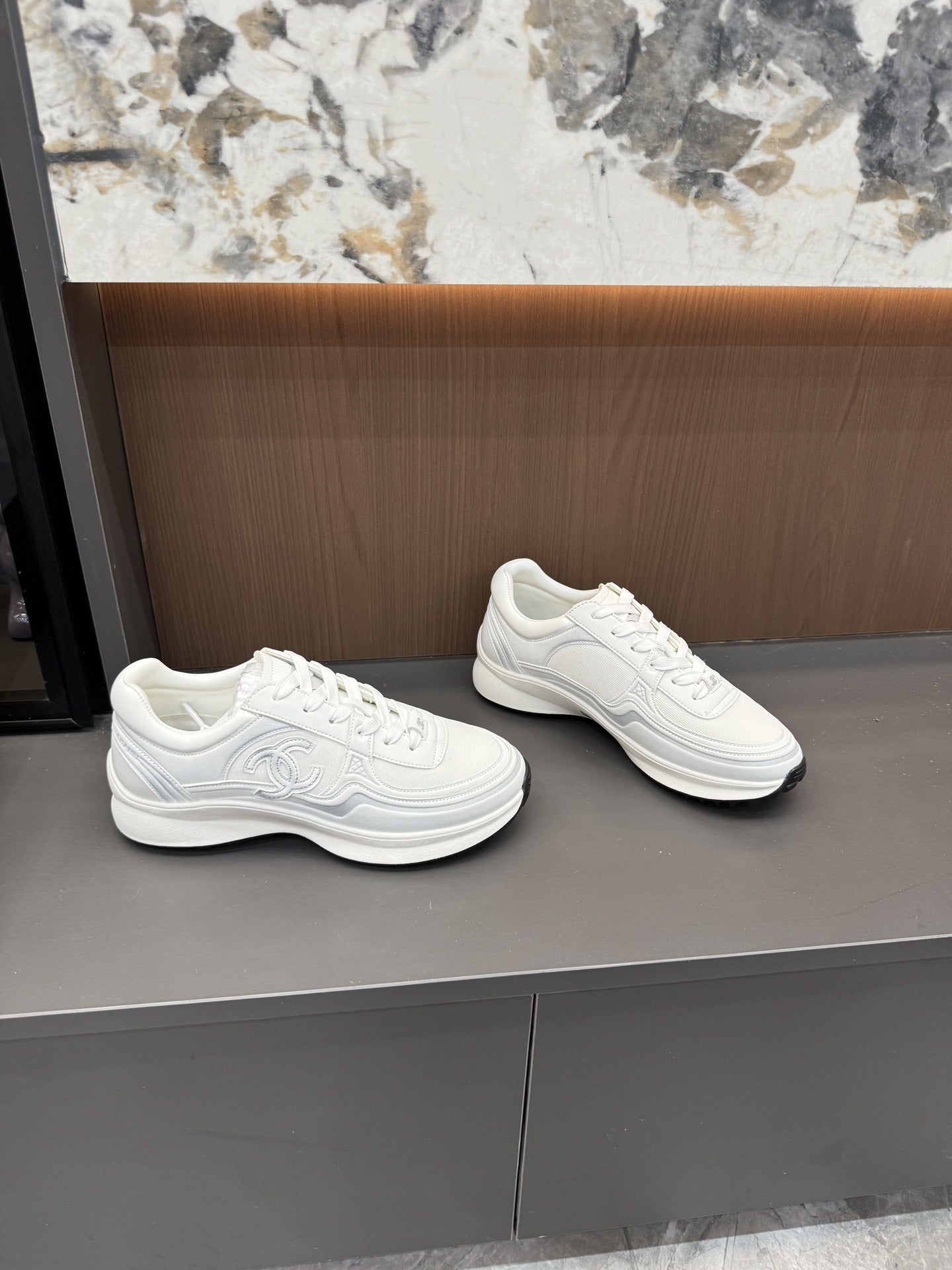 Chanel Canvas Logo Shoes