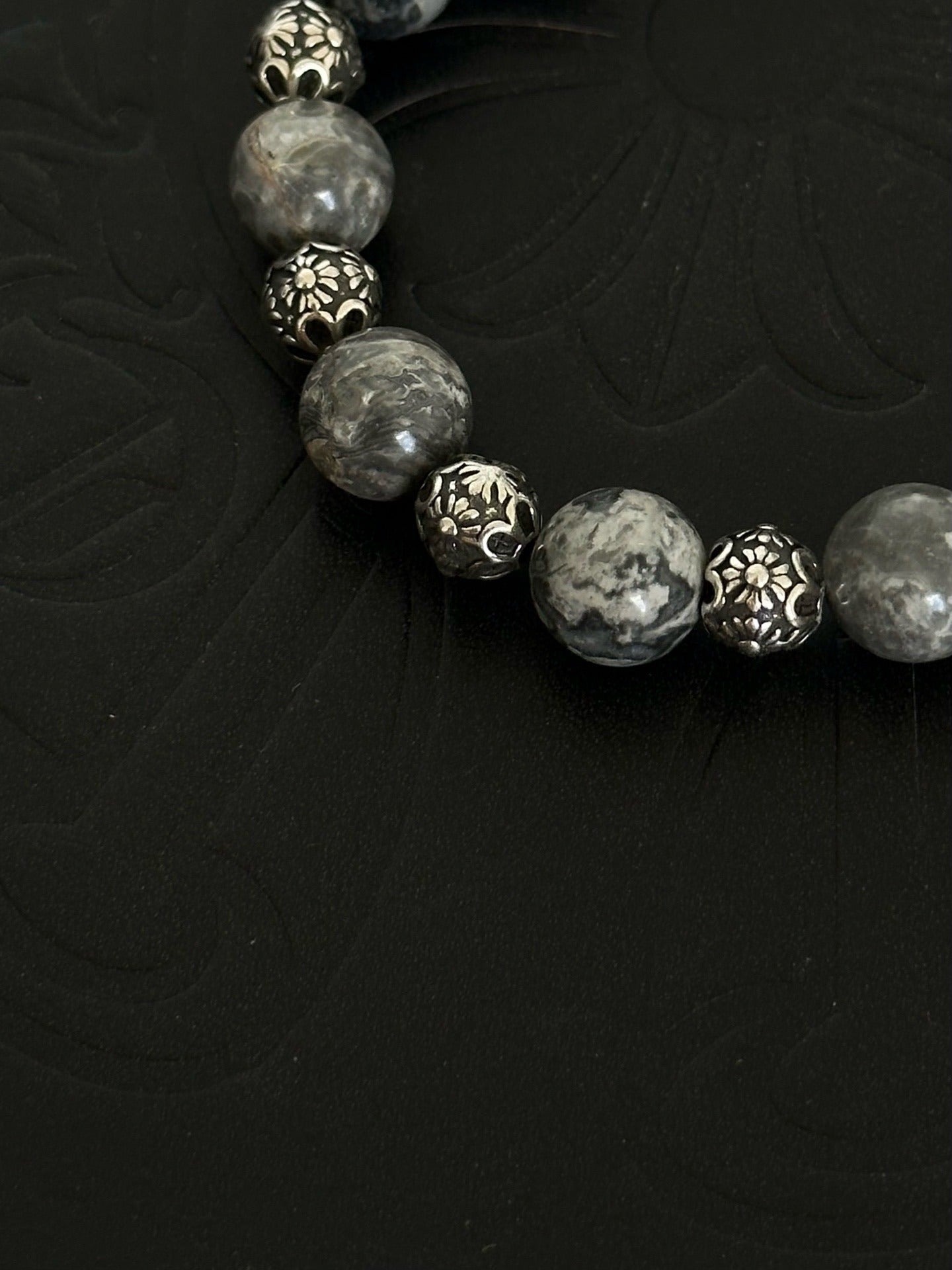 Chrome Hearts Sterling Silver Cross Bracelet