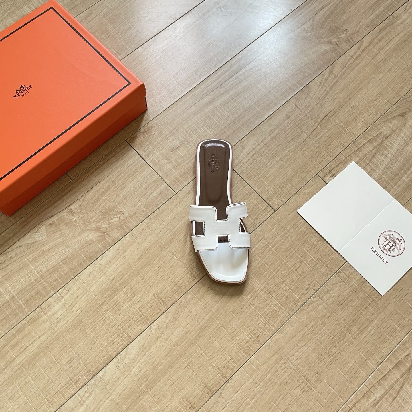 Hermes Leather Slides