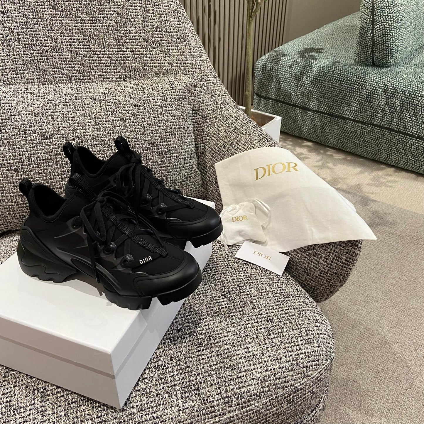 Dior Leather Logo Sneakers