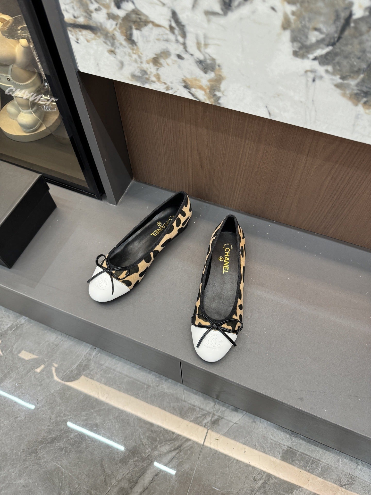 Chanel Lambskin Leather Bow Shoes