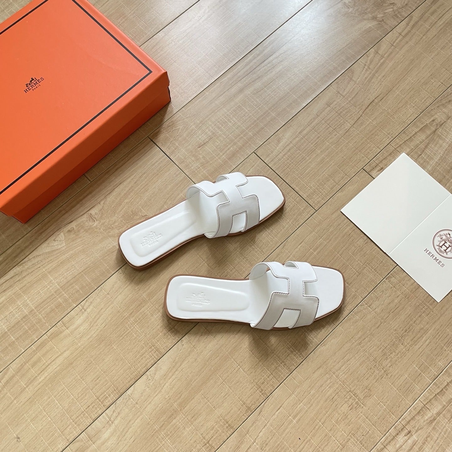 Hermes Leather Slides