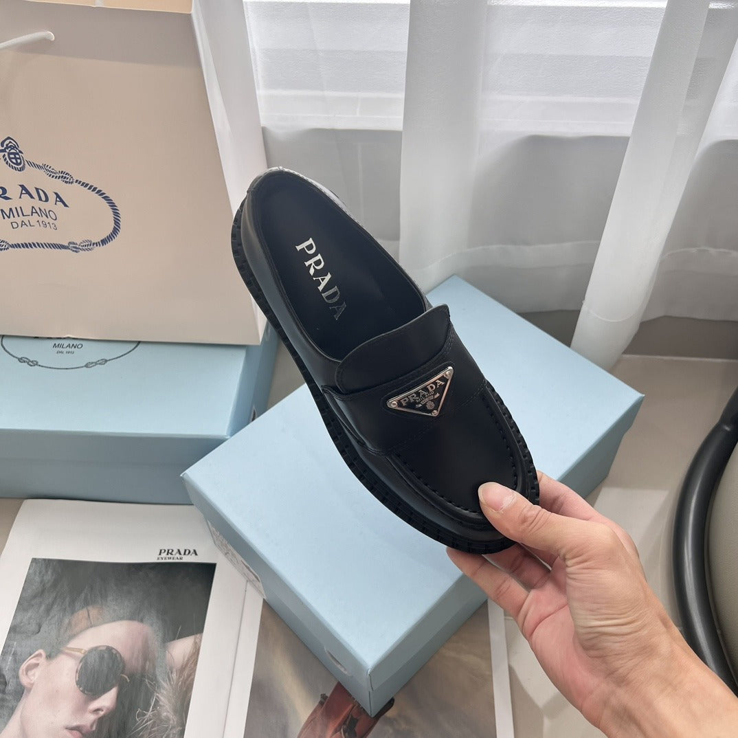 Prada Lambskin Leather Loafers