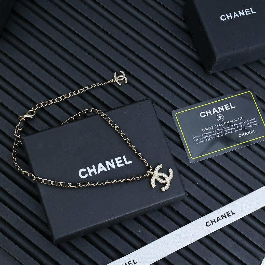 Chanel Logo Necklace