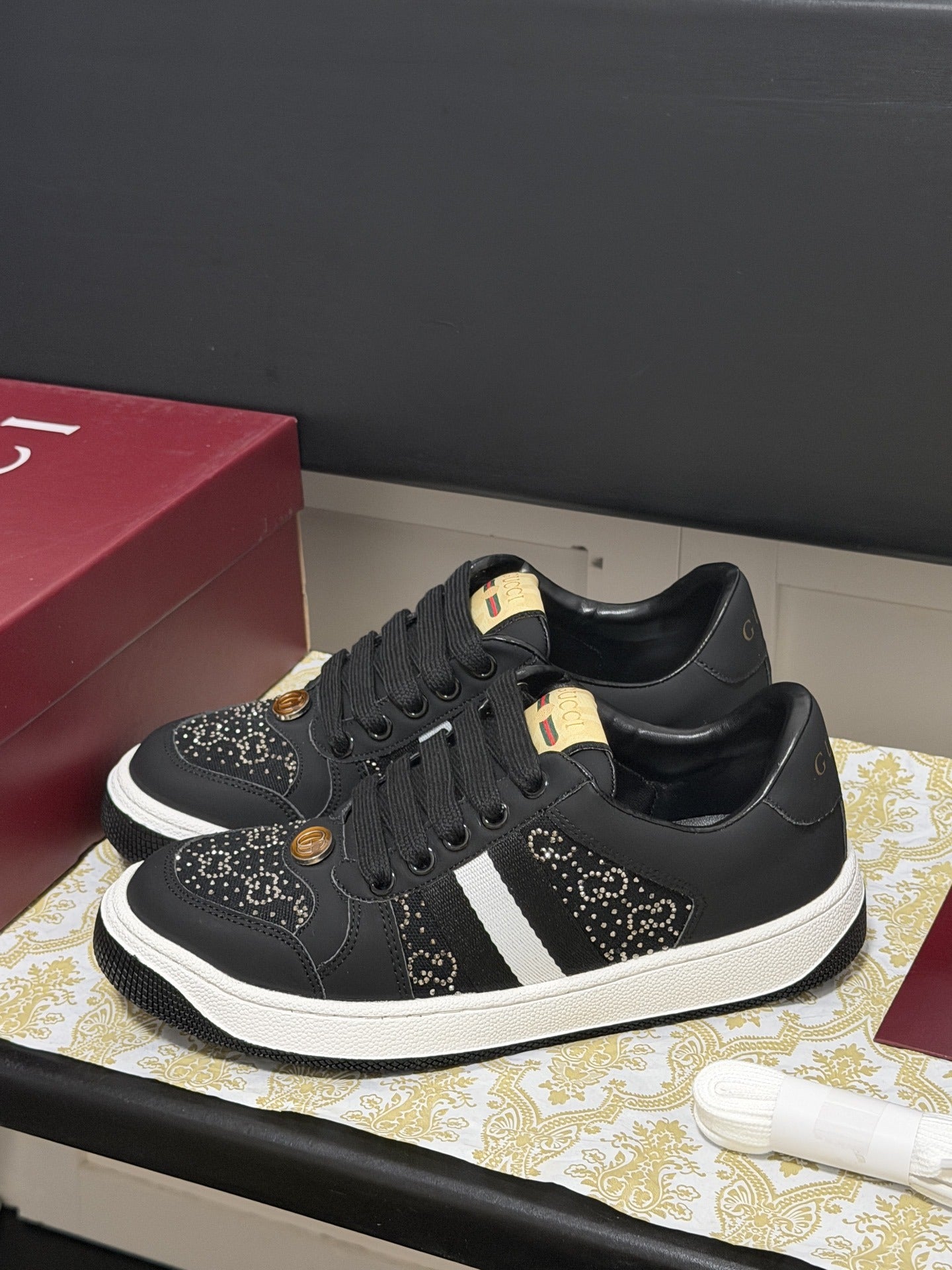 Gucci Crystal Sneakers