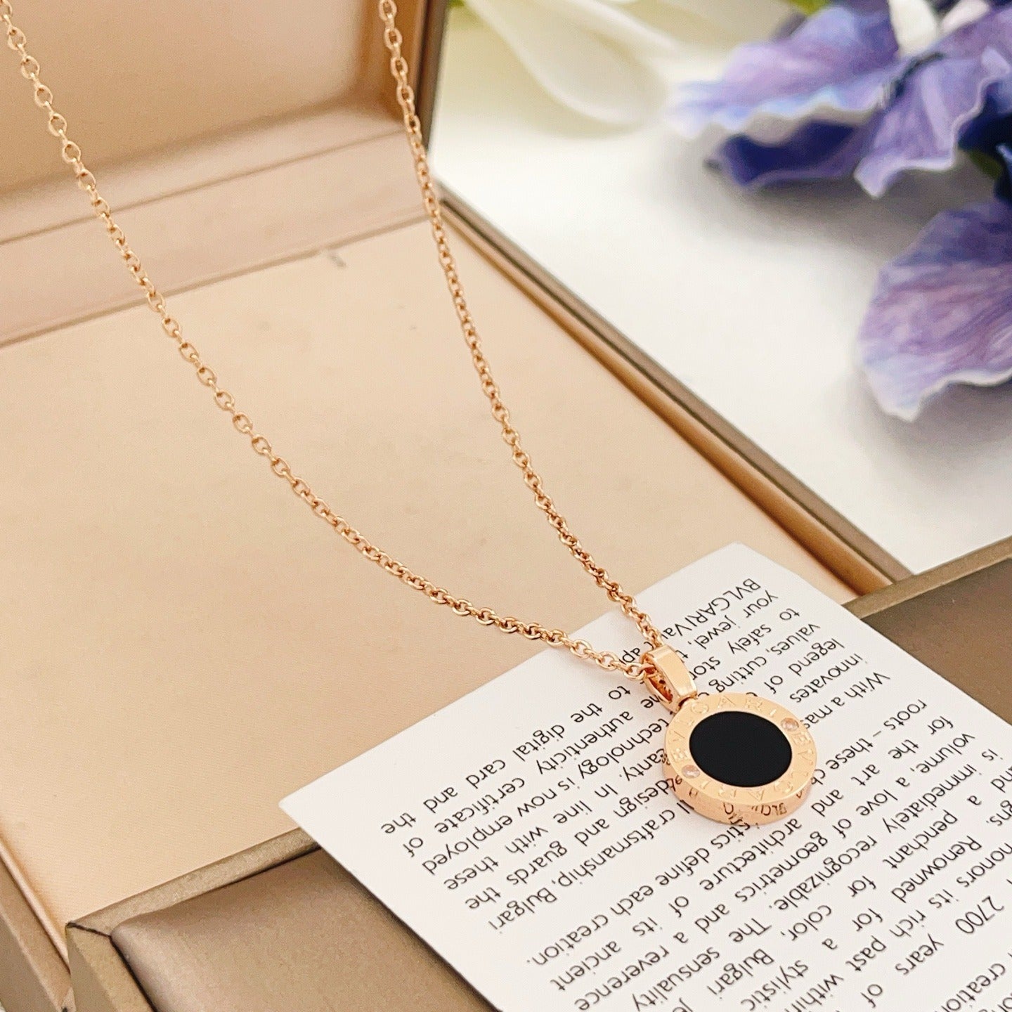 Bvlgari Brass Round Necklace