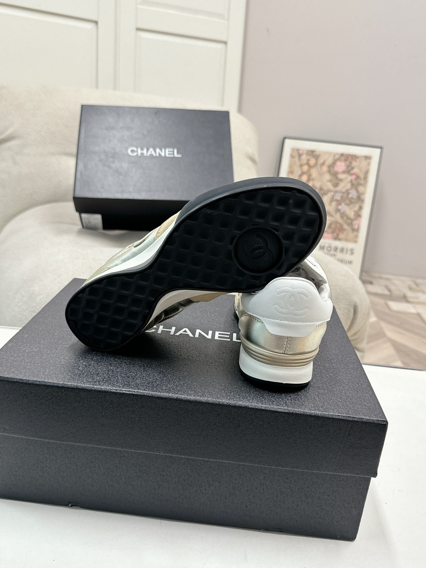Chanel Lambskin Leather Sneakers