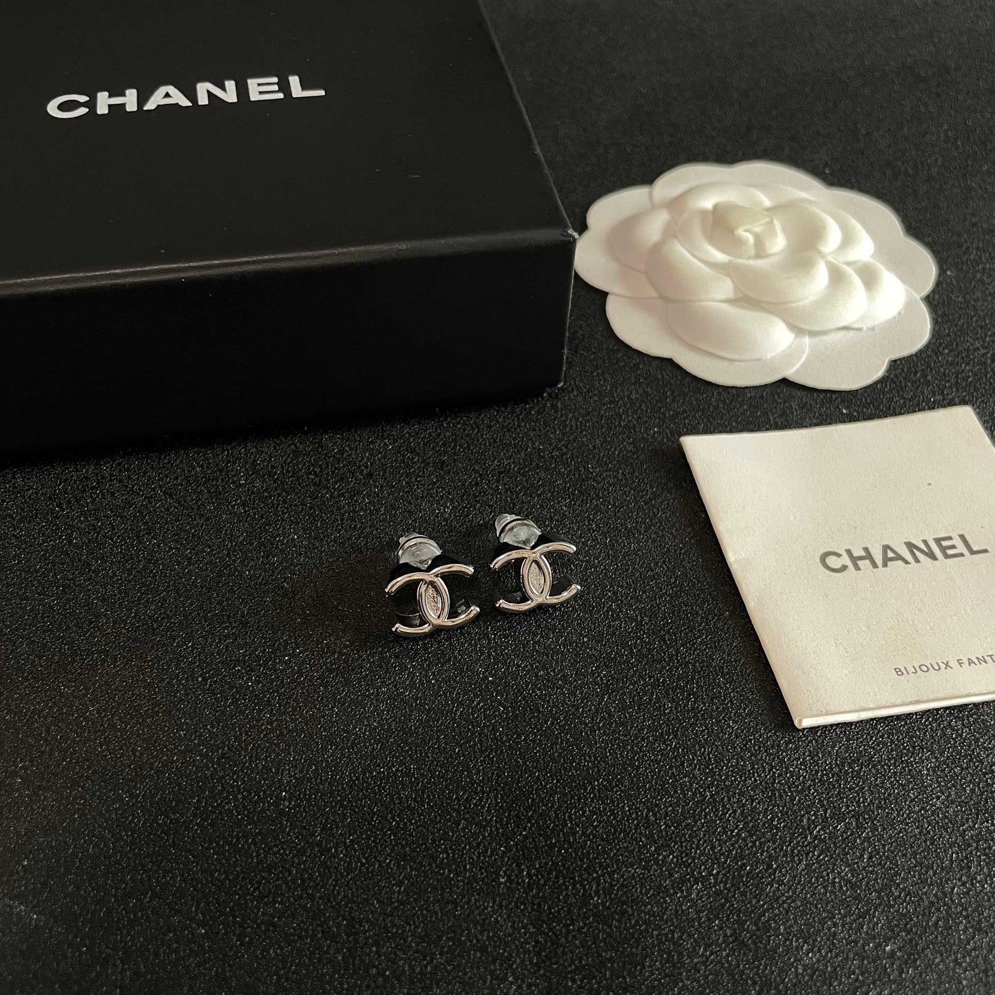 Chanel Logo Earrings