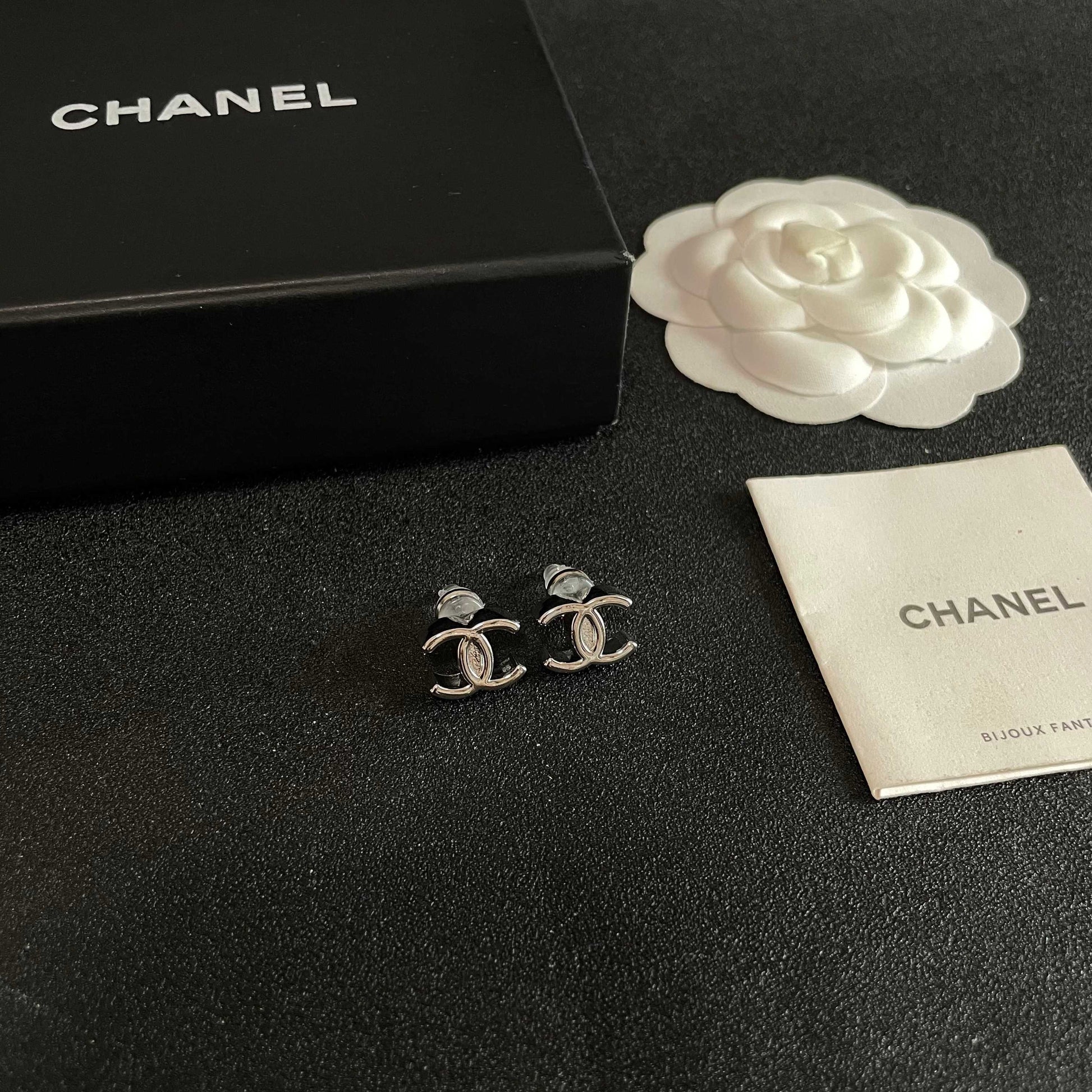 Chanel Logo Earrings