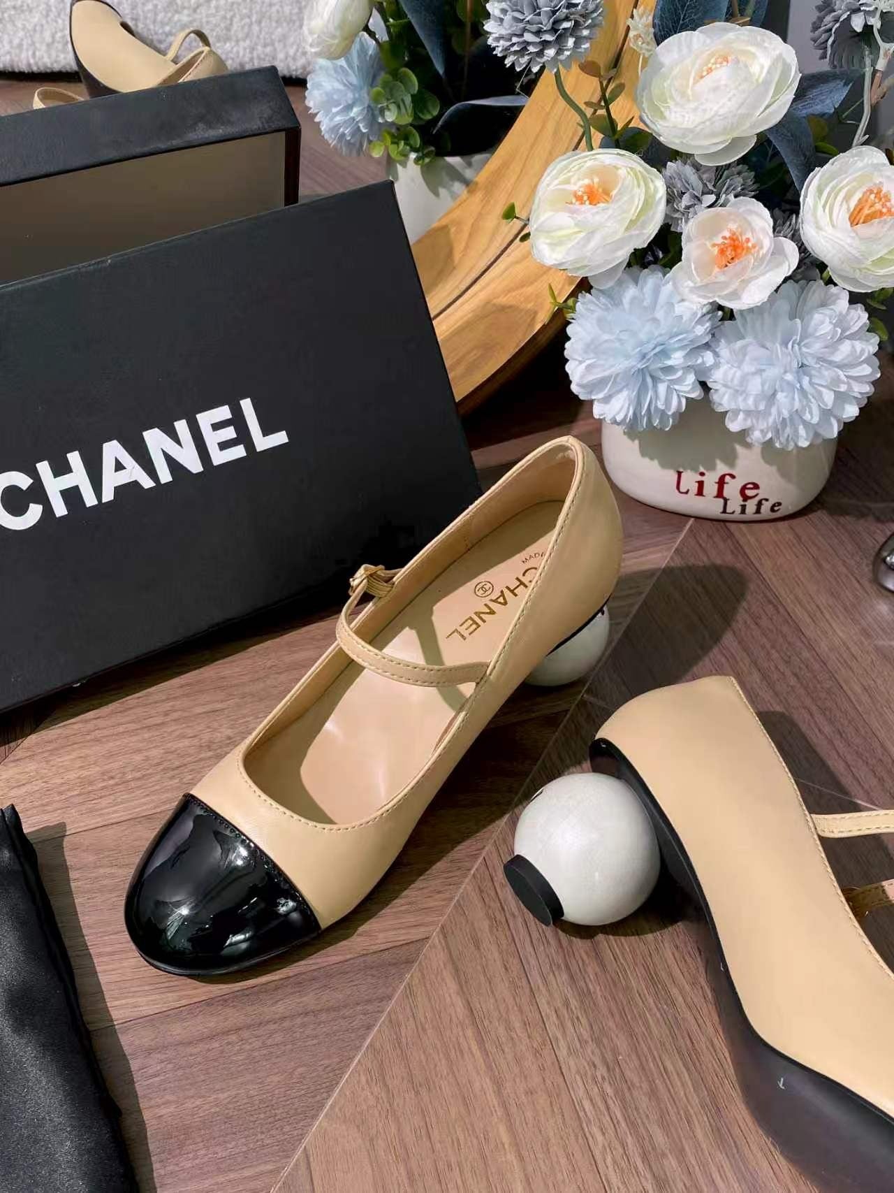 Chanel Pearl Shoes