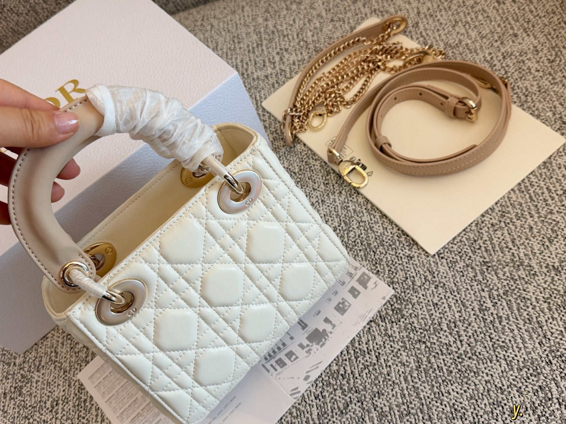Dior Pink Bow Clutch