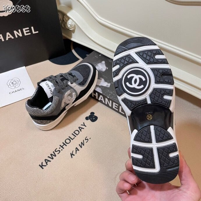 Chanel Leather Logo Shoes