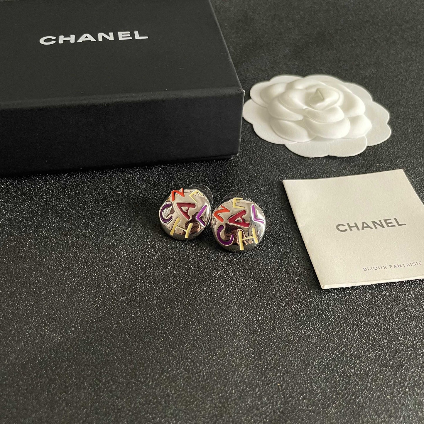 Chanel Logo Earrings
