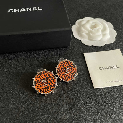 Chanel Logo Earrings