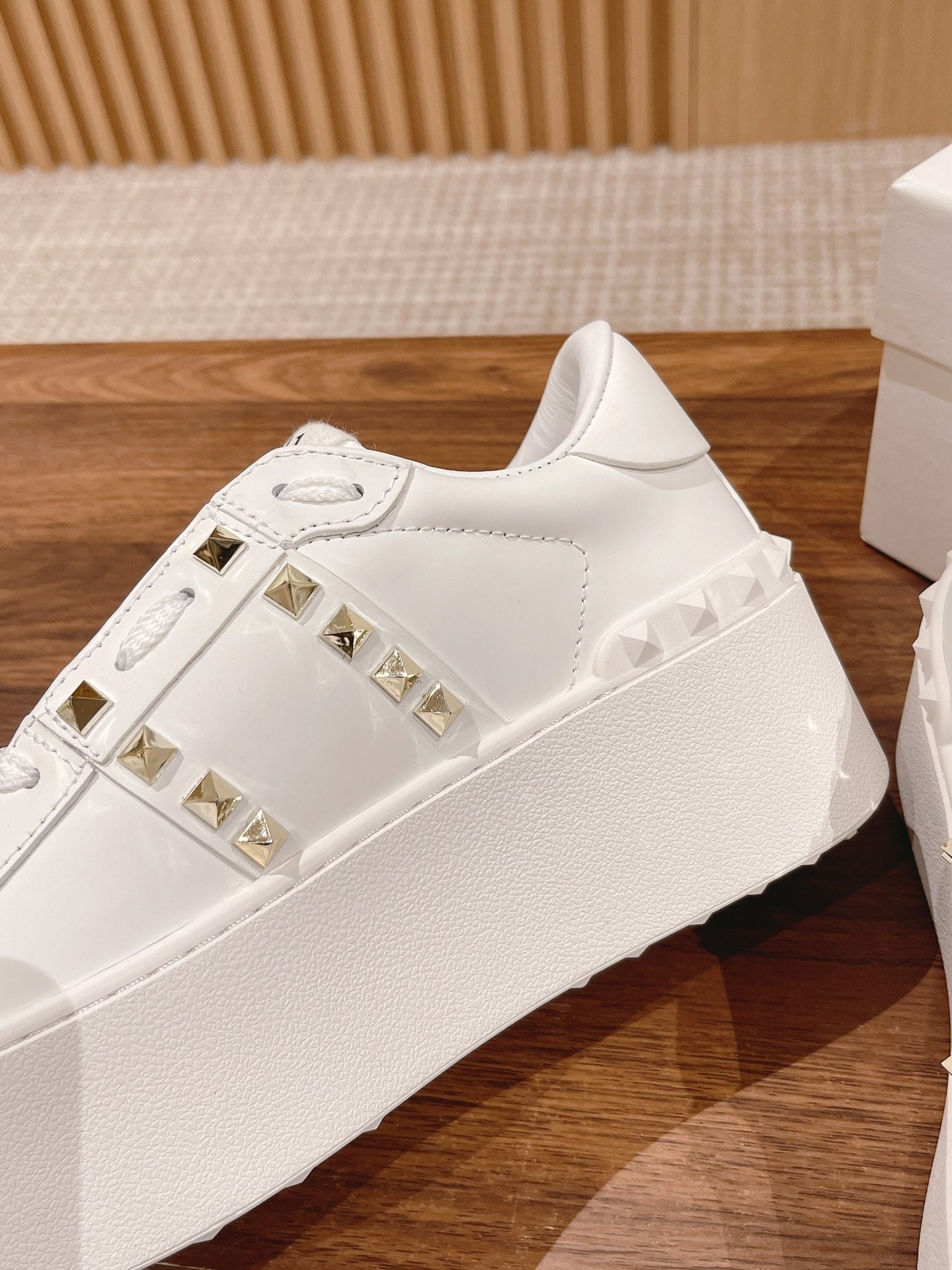 Valentino Calfskin Leather Sneakers