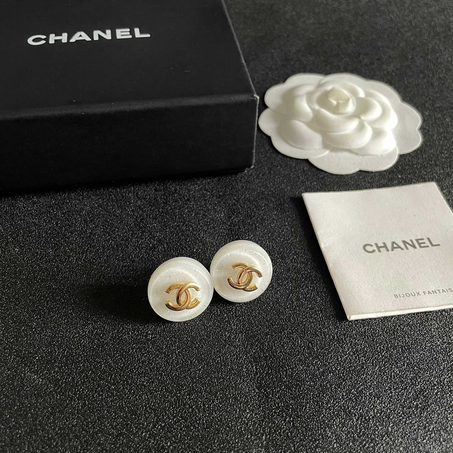 Chanel Logo Earrings