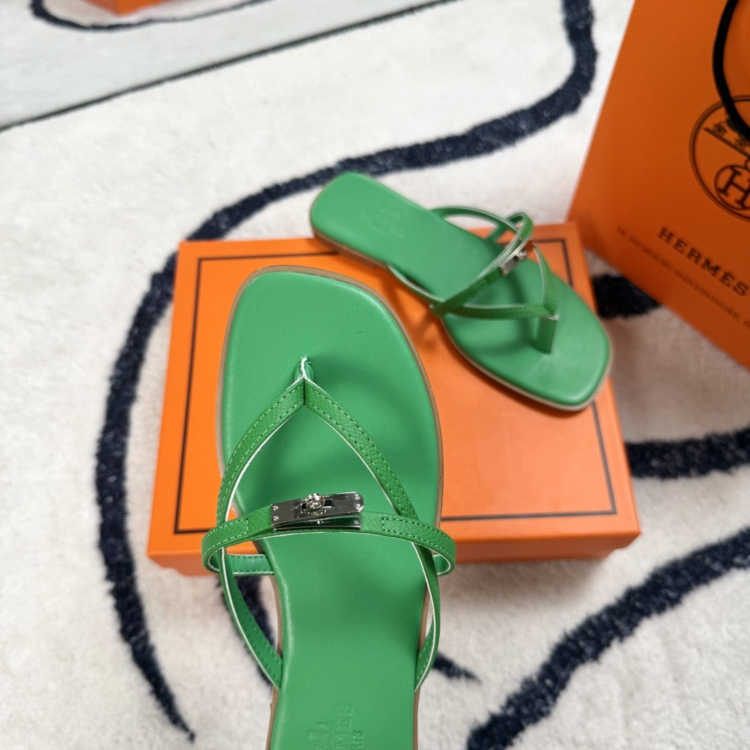 Hermes Leather Logo Slides