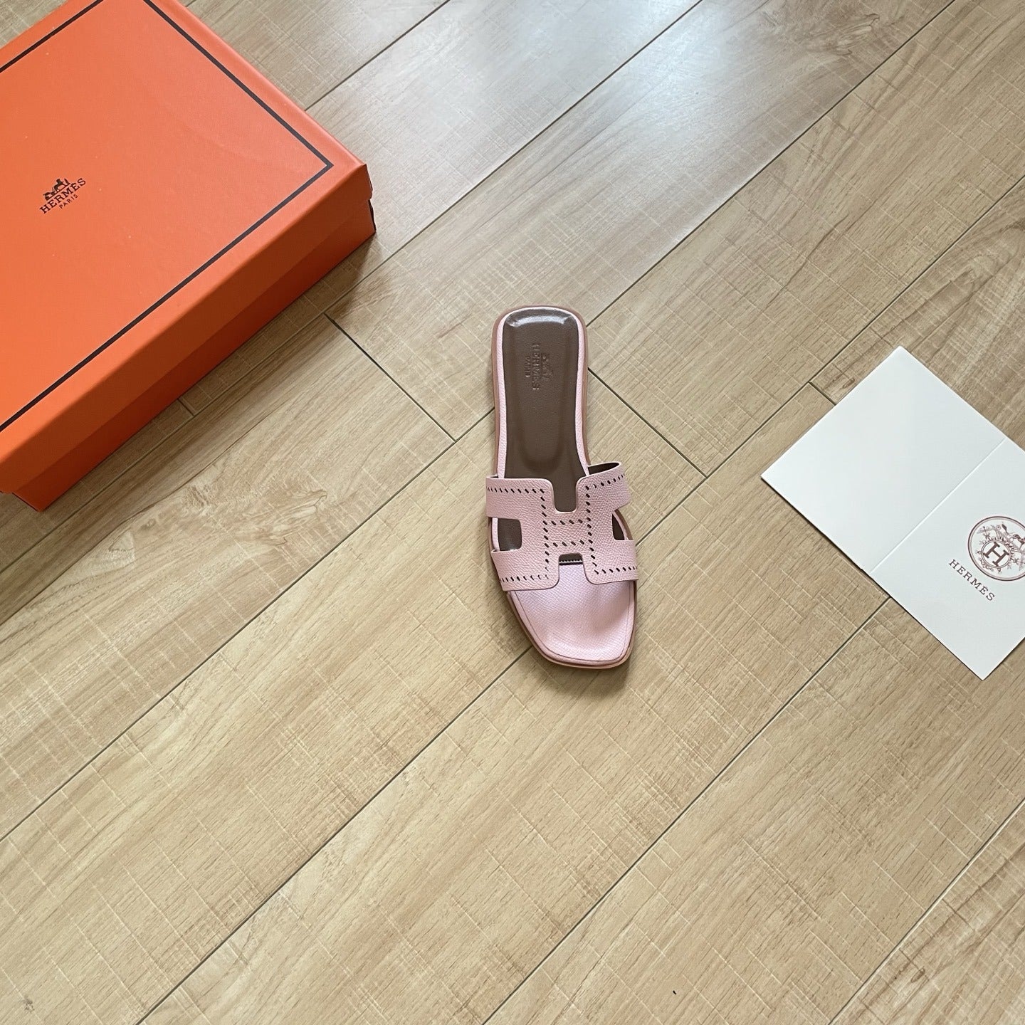 Hermes Leather Slides