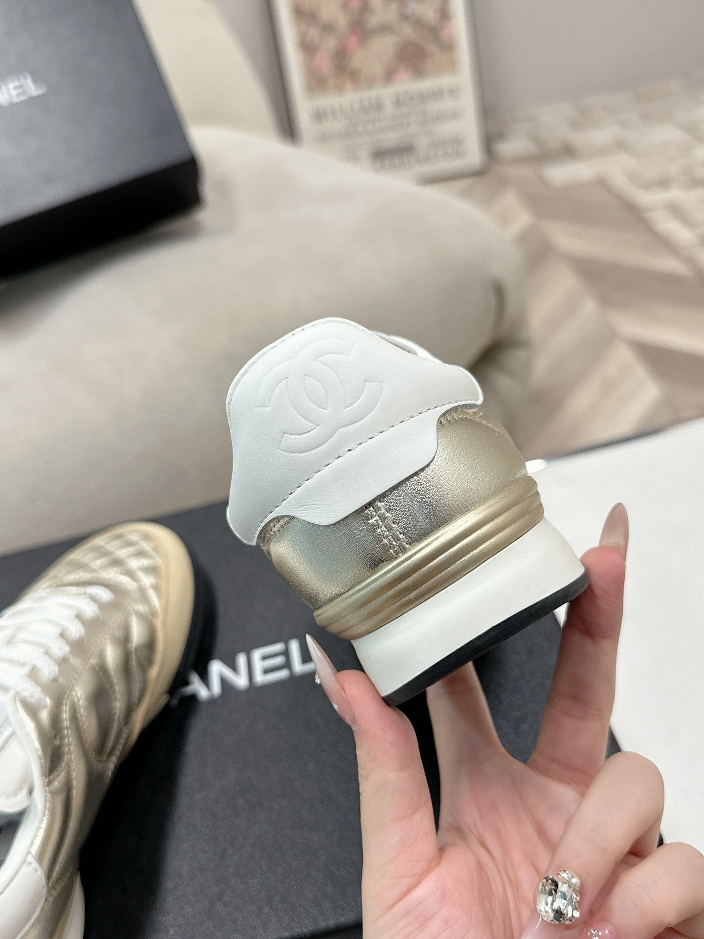 Chanel Lambskin Leather Sneakers