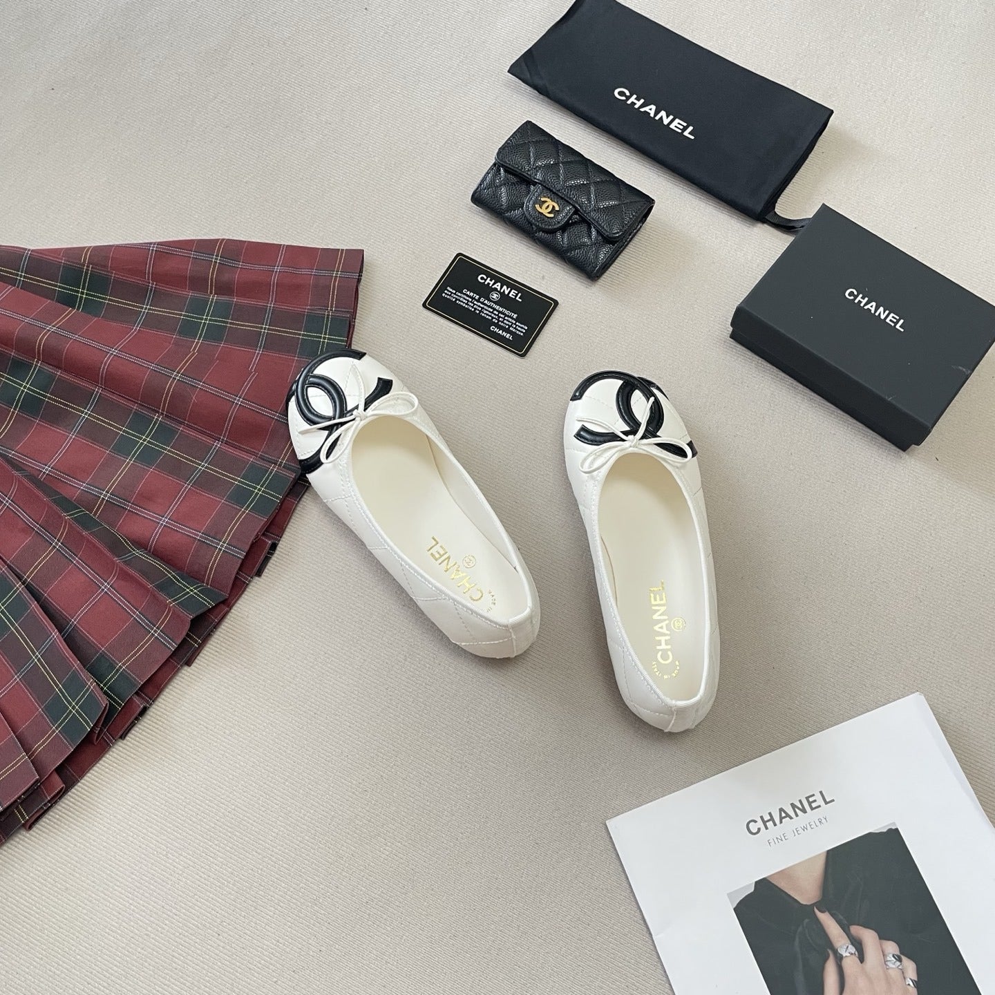 Chanel Leather Ballet Flats