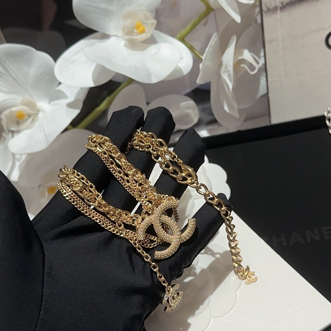 Chanel Silver Chain Necklace