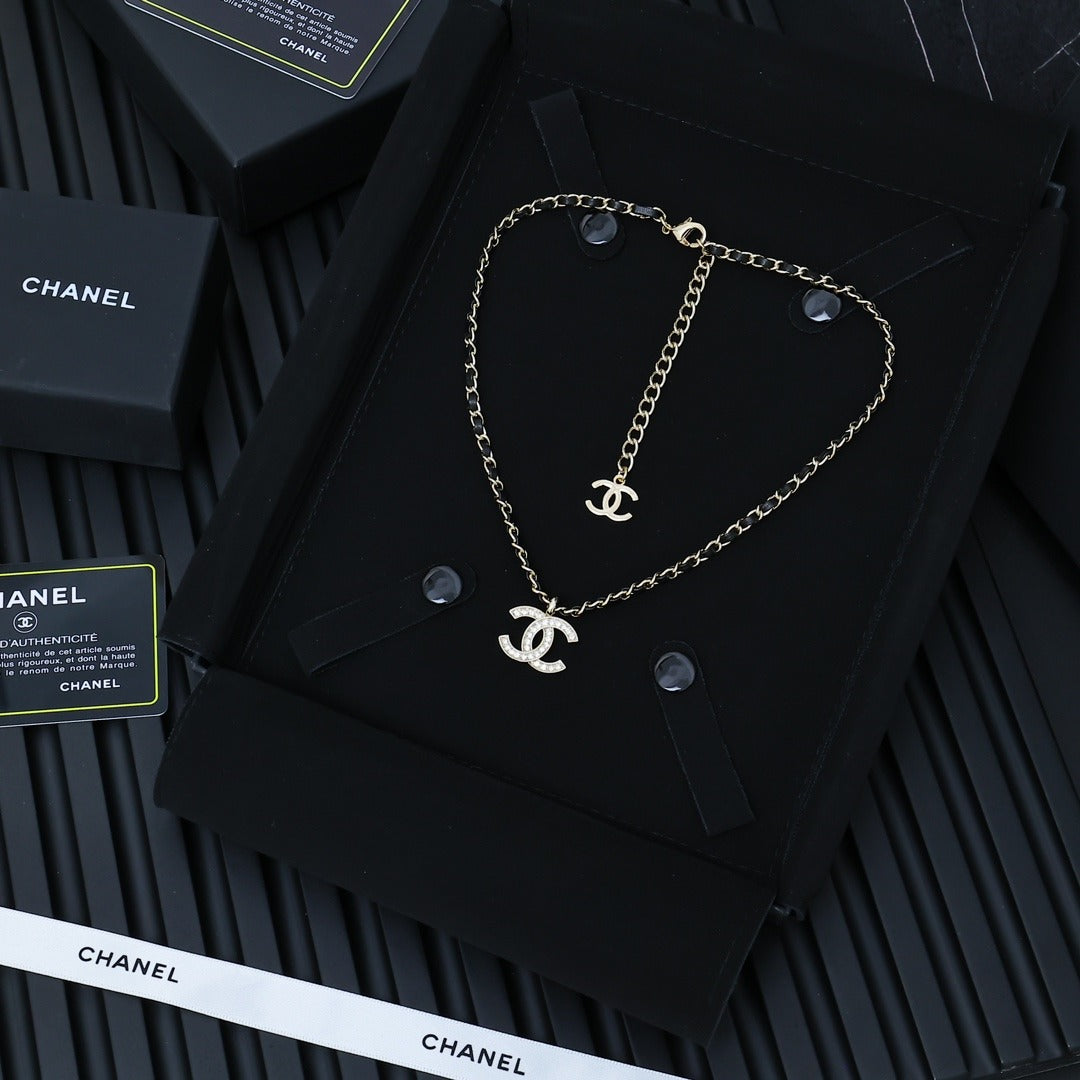Chanel Logo Necklace