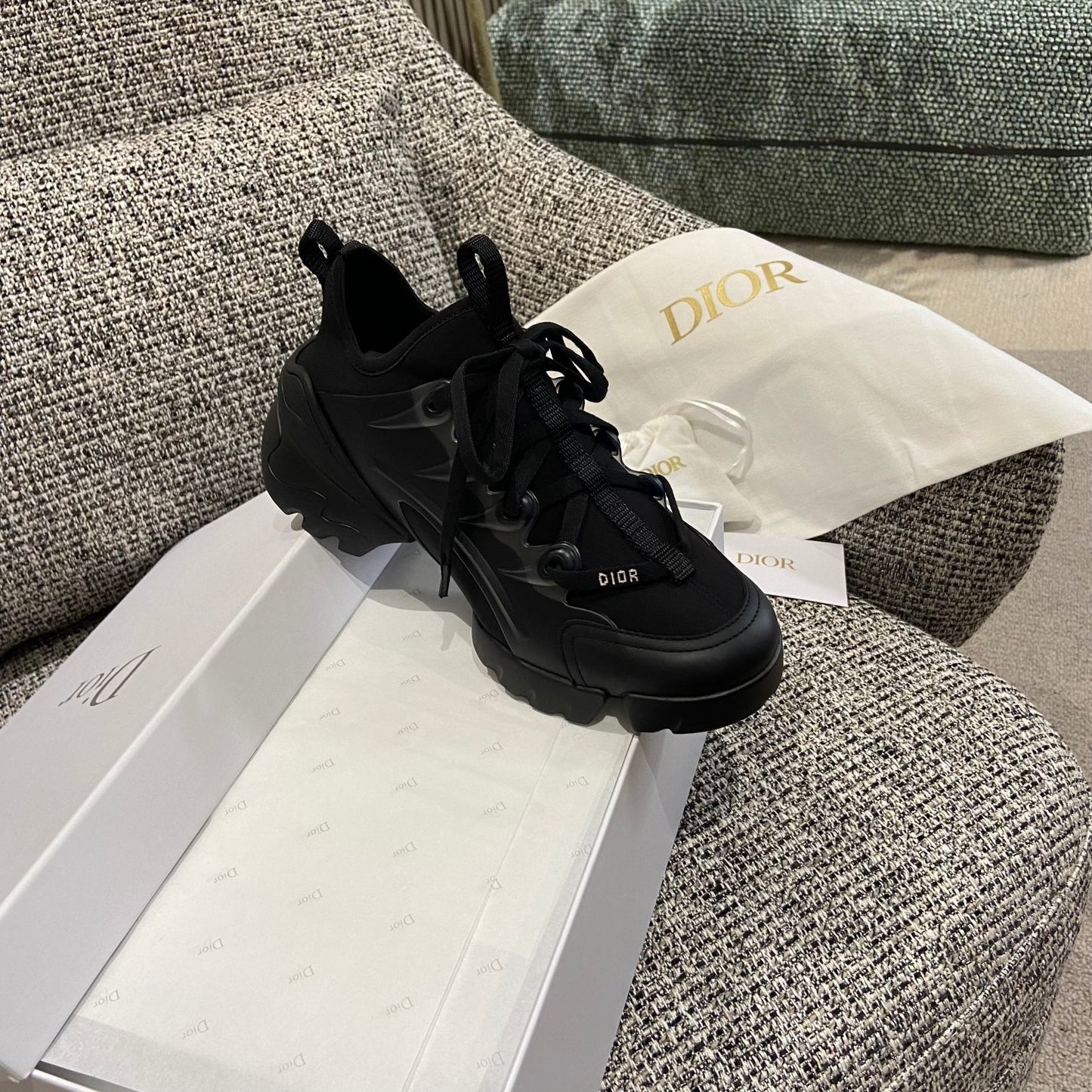 Dior Leather Logo Sneakers