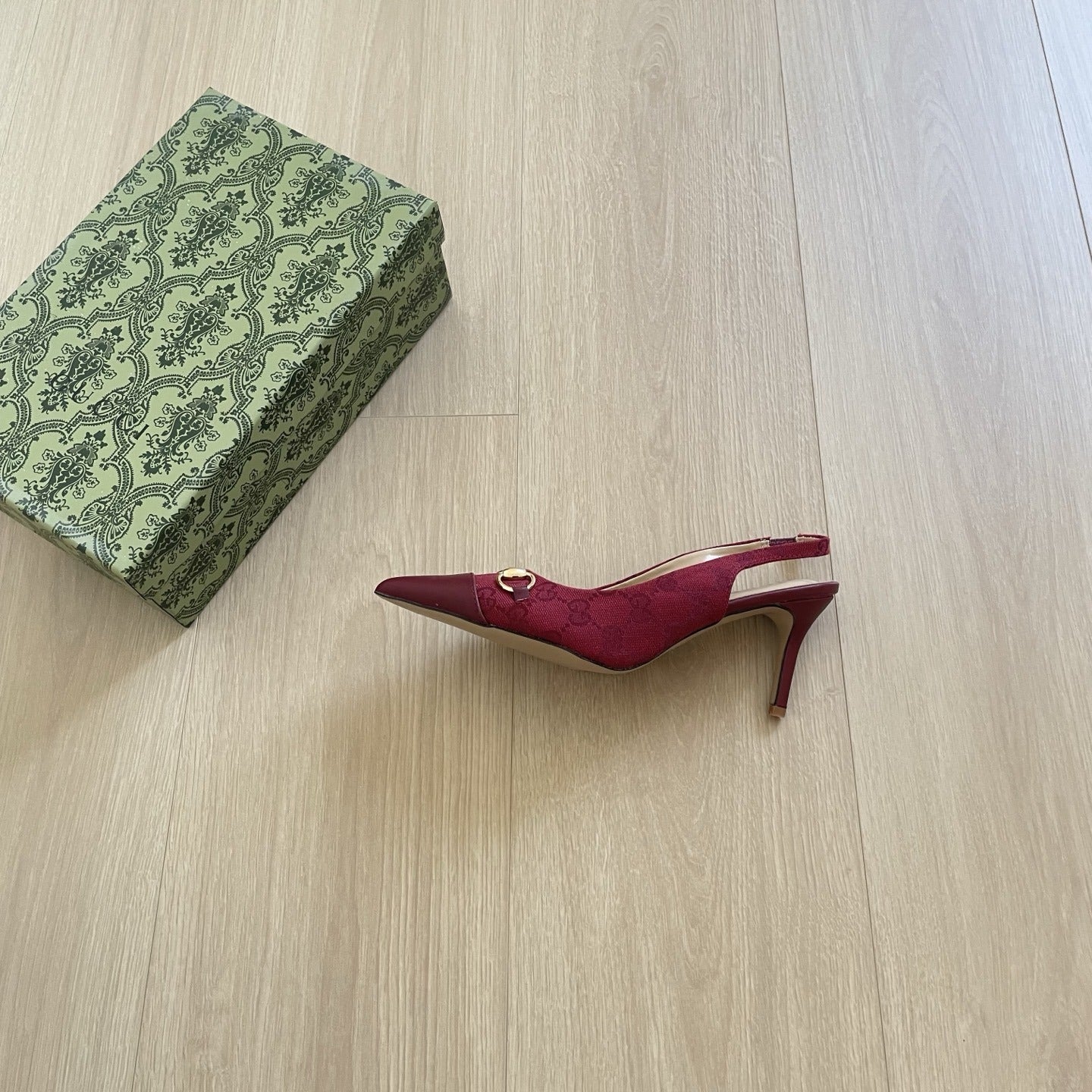 Gucci Canvas Horsebit Sandals