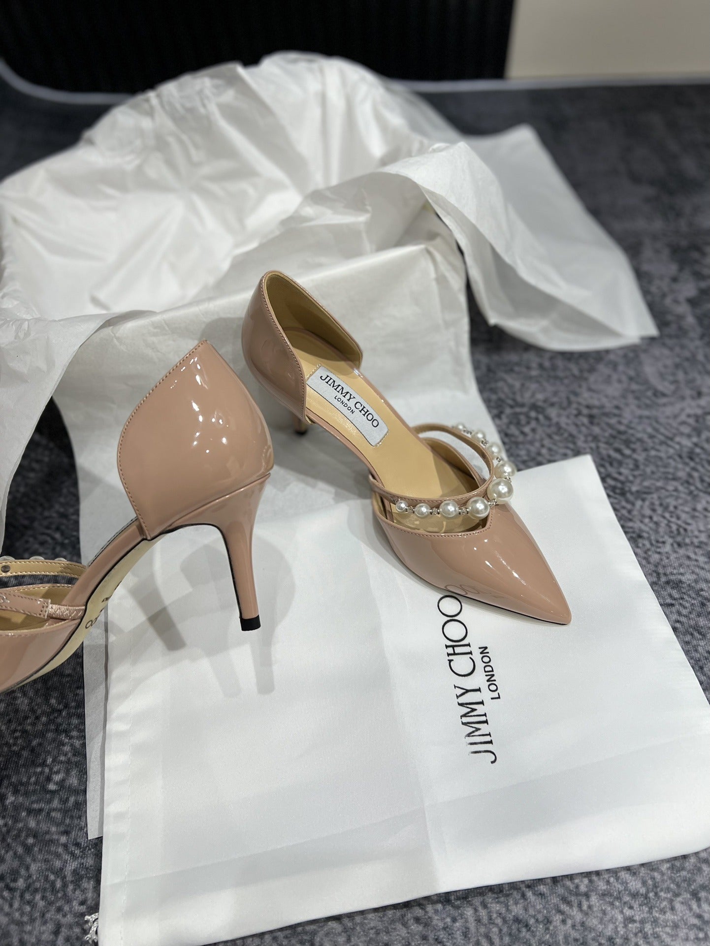 Jimmy Choo Black Pearl Heels