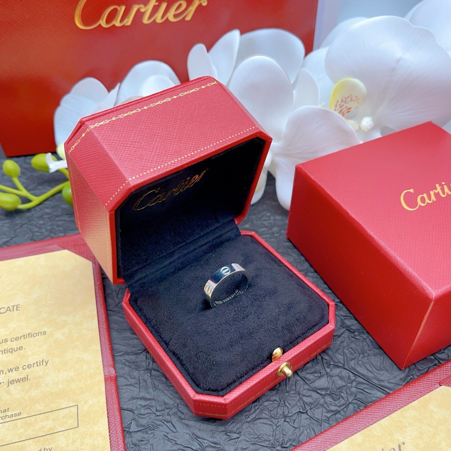 Cartier Silver Brass Ring