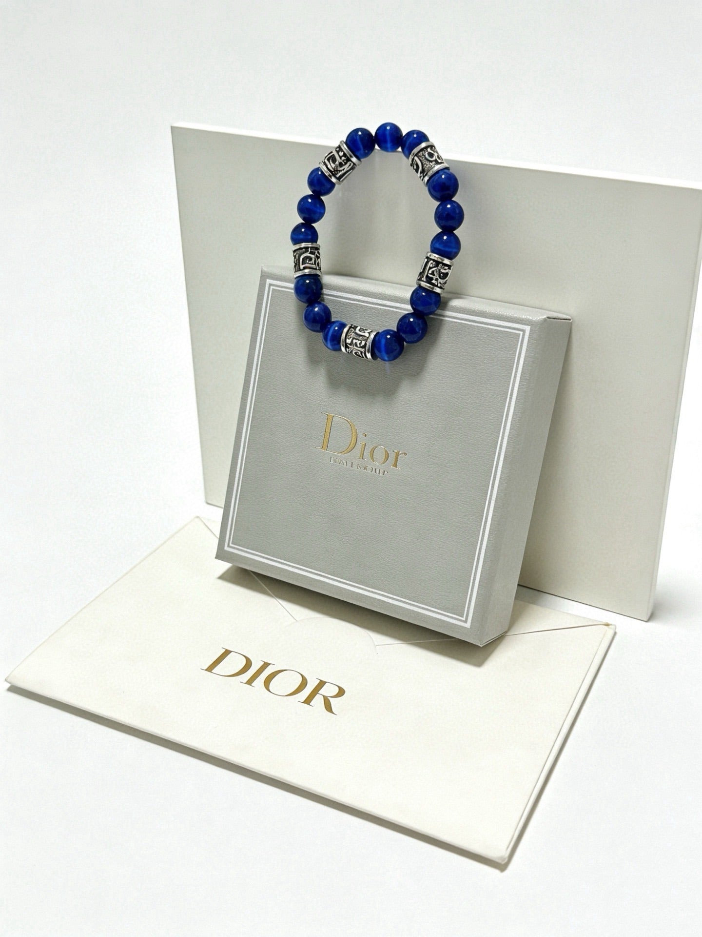Dior Sterling Silver Vintage-Finish Bracelet