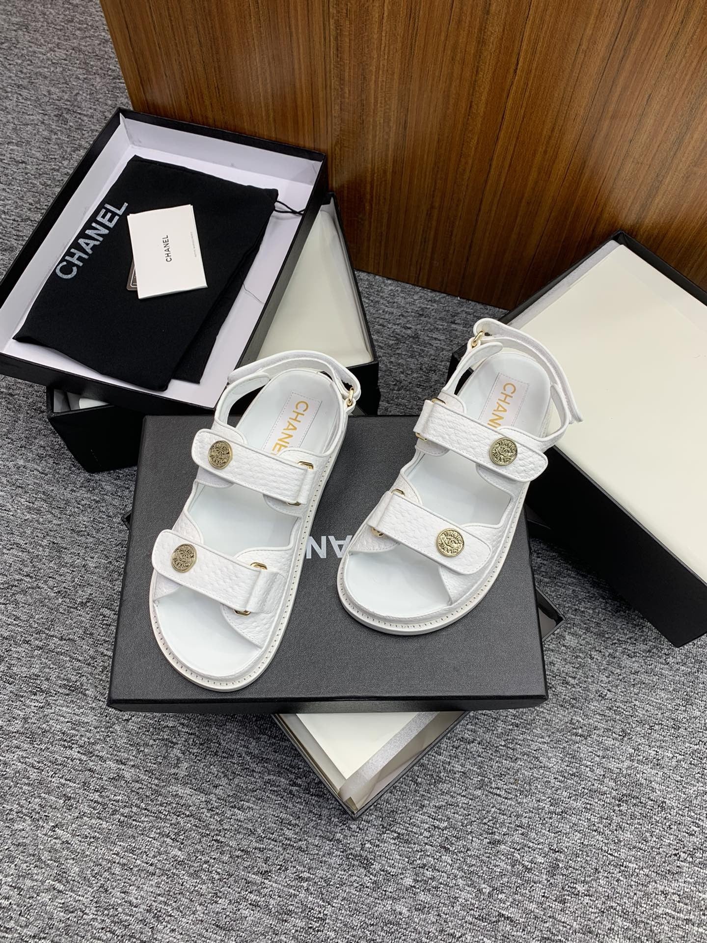 Chanel Lambskin Leather Sandals