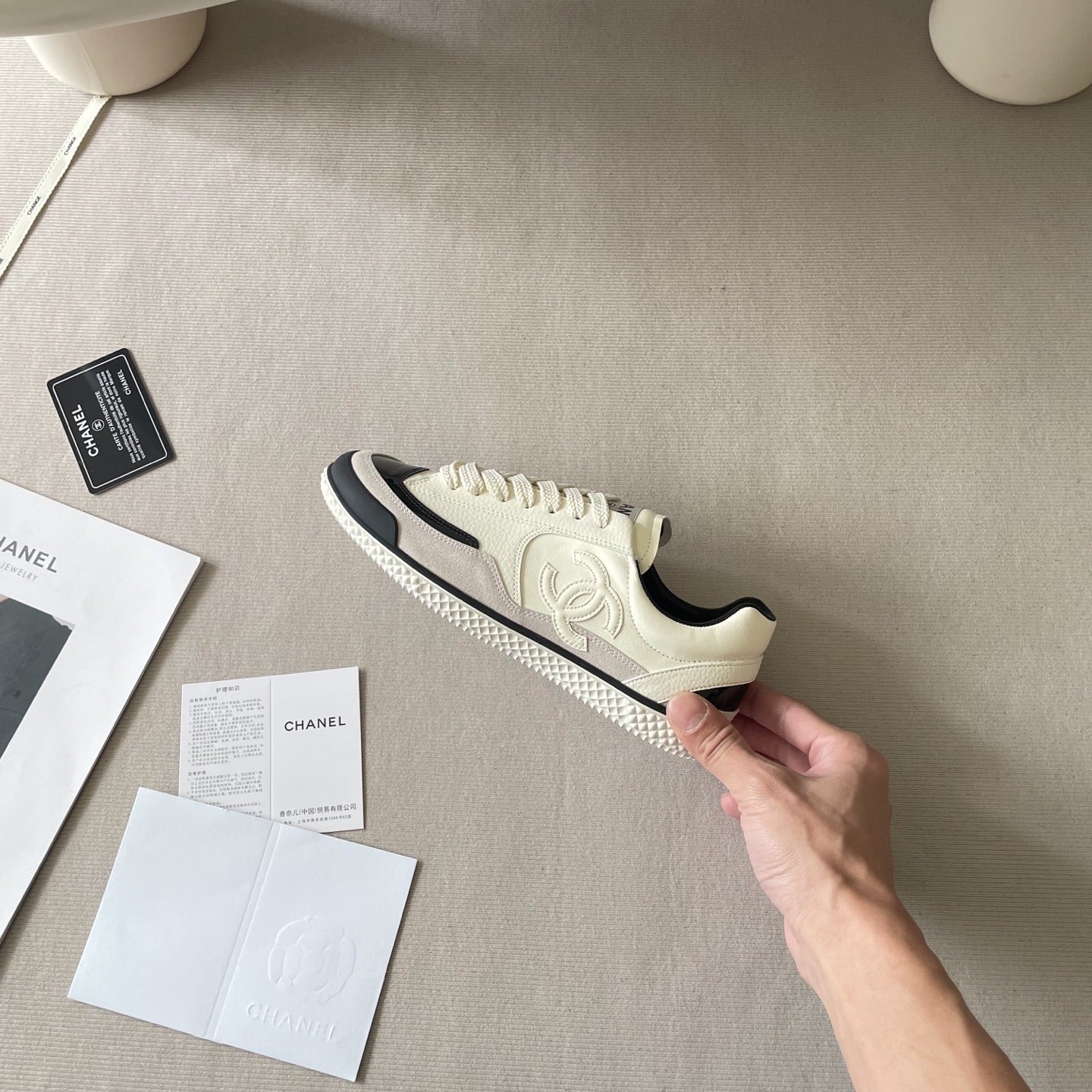 Chanel Leather Colorblock Shoes