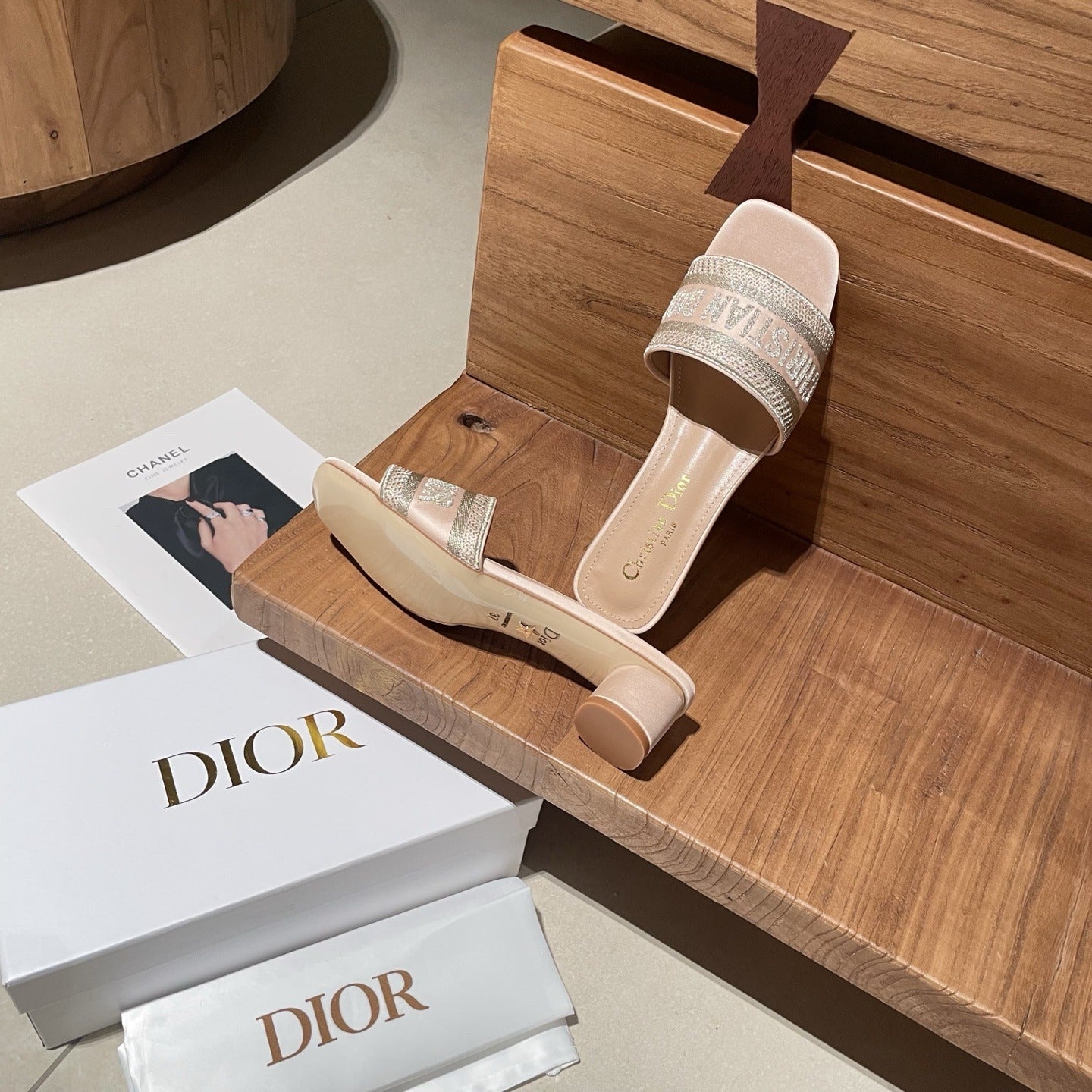 Dior Embroidered Slides