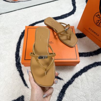 Hermes Leather Logo Slides