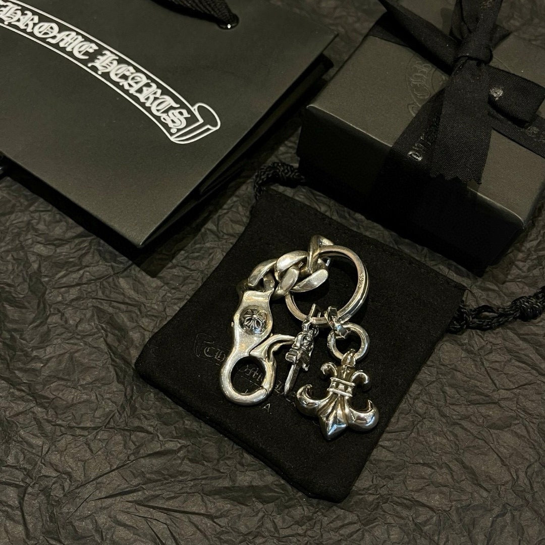 Chrome Hearts Sterling Silver Keychain